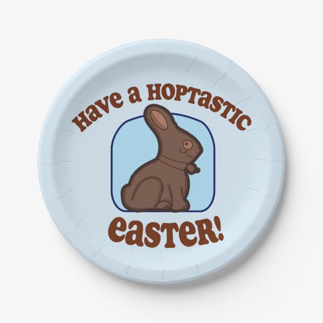 Have A Hoptastic Easter Paper Plates (Front)