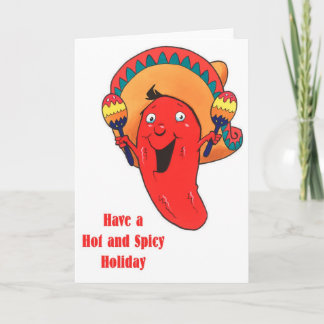 Have a Hot and Spicy Holiday Christmas Card