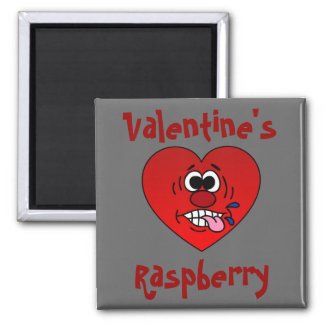 Have a Juicy Raspberry for Valentine's magnet