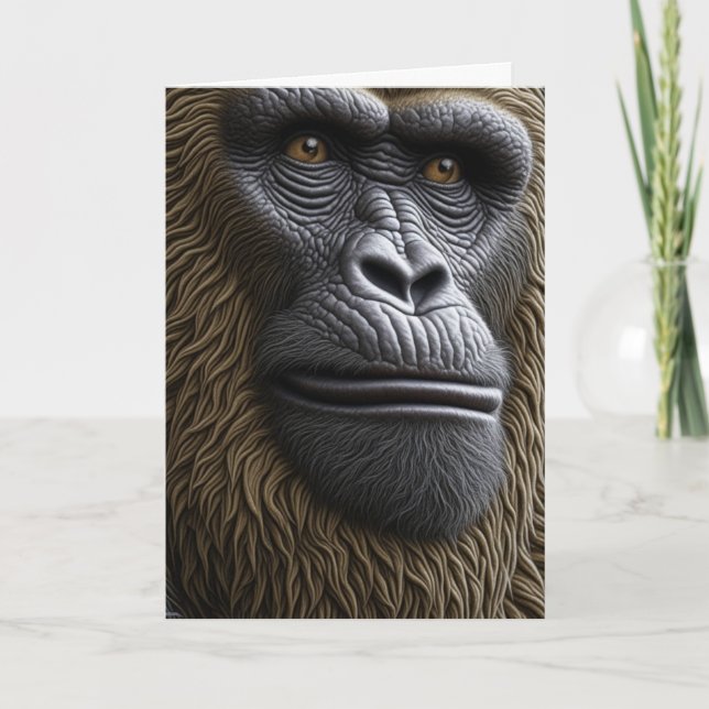 Have a Legendary Birthday | Bigfoot Ape Card (Front)