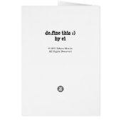 "Have a Little Dreidel" Hanukkah Card w Envelope (Back)