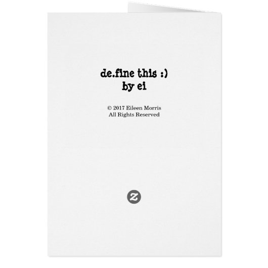 "Have a Little Dreidel" Hanukkah Card w Envelope (Back)