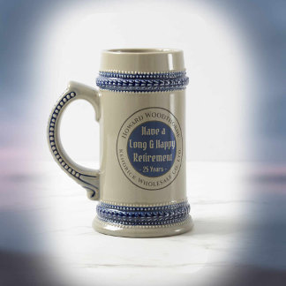 Have a Long and Happy Retirement Award Beer Stein