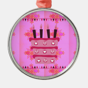 Have a Lovely Blessed Wonderful  Happy Birthday Metal Ornament