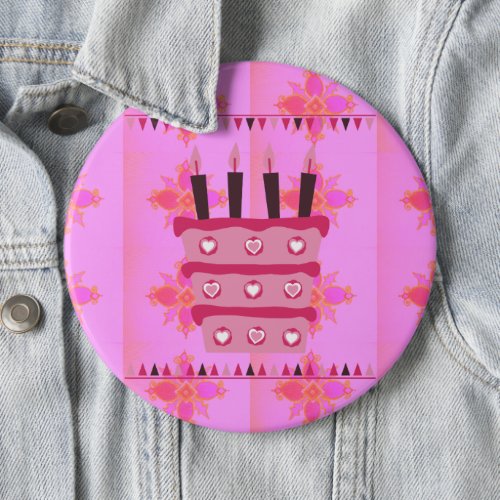 Have a Lovely Blessed Wonderful  Happy Birthday Pinback Button
