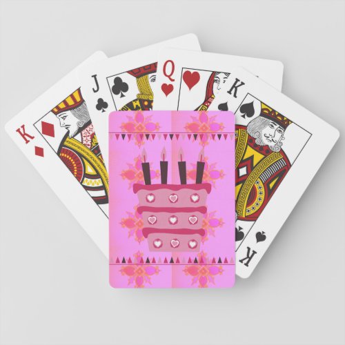 Have a Lovely Blessed Wonderful  Happy Birthday Playing Cards