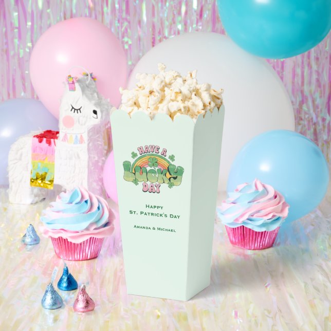 Have a Lucky Day Retro St. Patrick's Day Favor Boxes (Party)