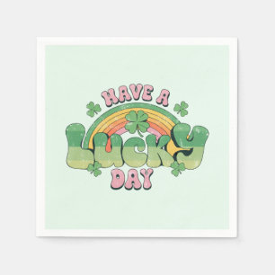 Have a Lucky Day Retro St. Patrick's Day Napkins