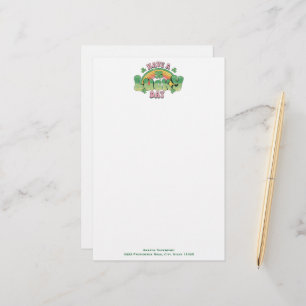 Have a Lucky Day Retro Typography Stationery