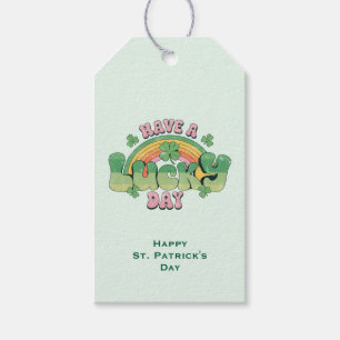 Have a Lucky Day Typography St. Patrick's Day Gift Tags