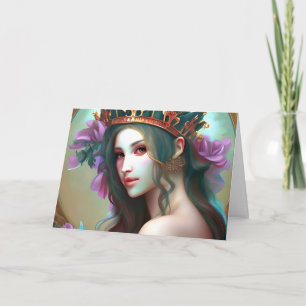 Have a Magical Birthday Pretty Ethereal Woman Card