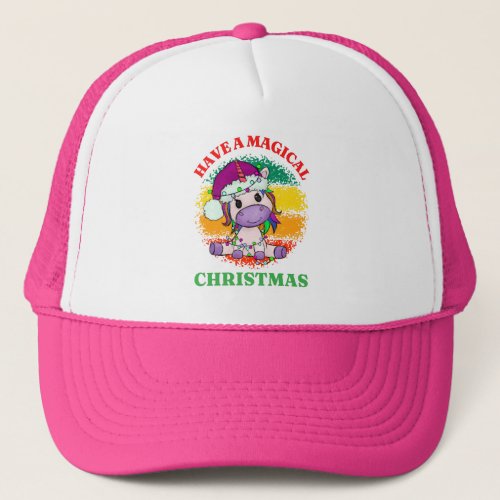 have a magical christmas trucker hat