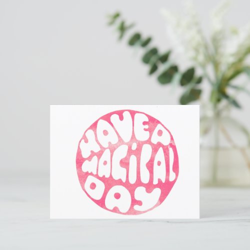 Have a Magical Day _ Cute Kids Birthday Postcard