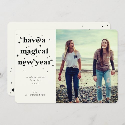 Have A Magical New Year Photo Holiday Card