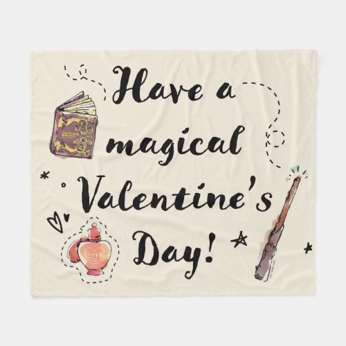 Have A Magical Valentines Day Fleece Blanket