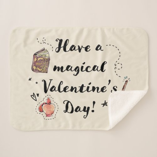 Have A Magical Valentines Day Sherpa Blanket