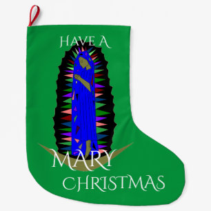 have a mary christmas large christmas stocking