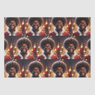 Have A Melanin Christmas Black Santa Claus Tissue Paper
