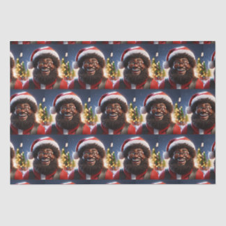Have A Melanin Christmas Black Santa Claus Tissue Paper