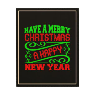 Have A Merry Christmas A Happy New Year-34635 Wood Wall Art