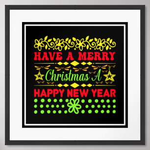 Have A Merry Christmas A Happy New Year-65285 Framed Art