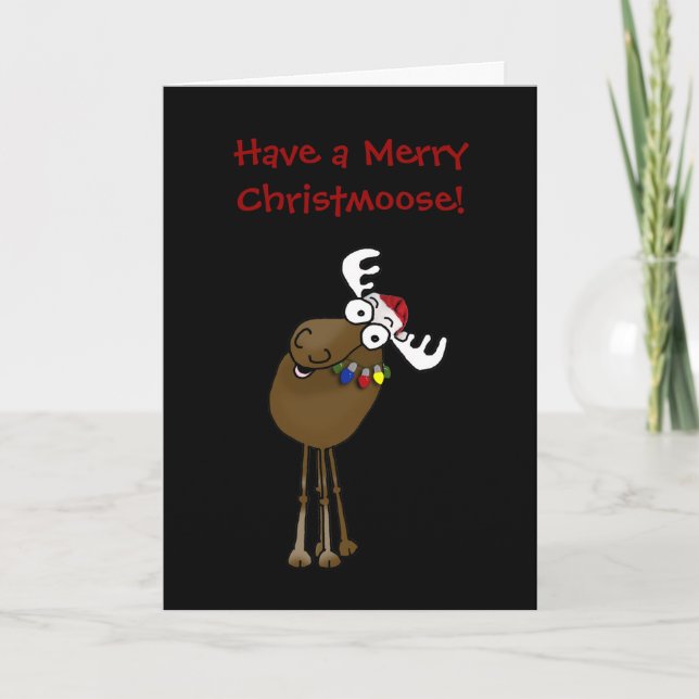 Have a Merry Christmoose! Holiday Card (Front)