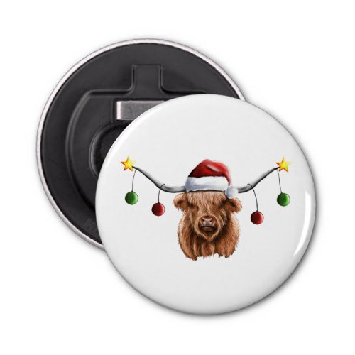 Have a Merry Hielan Coo Christmas  Bottle Opener