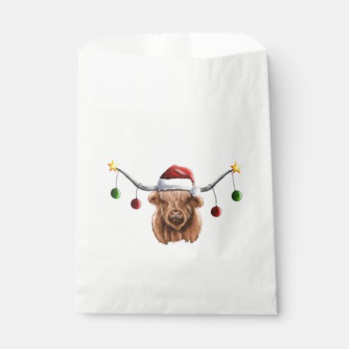 Have a Merry Hielan Coo Christmas Favor Bag