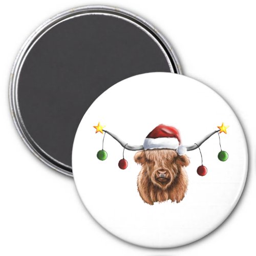 Have a Merry Hielan Coo Christmas  Magnet