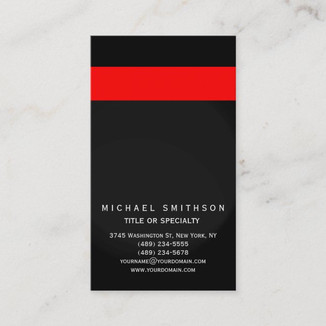 Have a Minimalist Modern Plain Printed Business Card (Front)