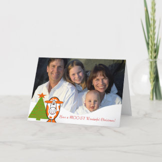 Have a Moo-st Wonderful Christmas! -Cute Cow Holiday Card