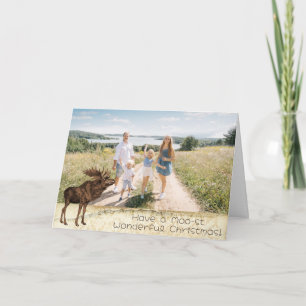 Have a Moo-st Wonderful Christmas! Holiday Card