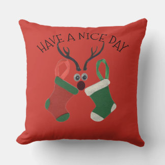 Have a Nice Christmas Day and a Better Night Throw Pillow