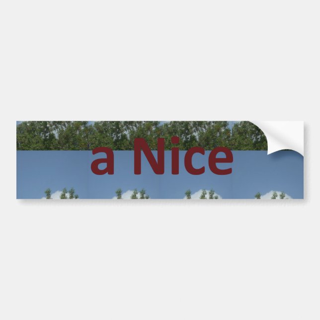 Have a Nice Day & a Better Night Art Bumper Sticker (Front)