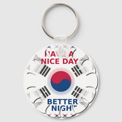 Have a Nice Day  a Better Night Keychain