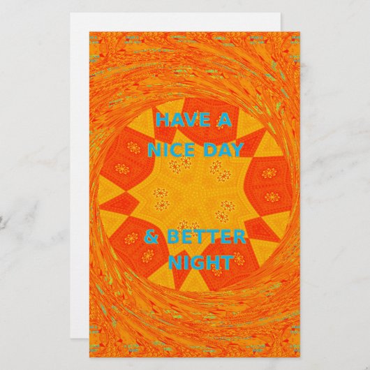 Have a Nice Day & a better Night red Design (Front/Back)