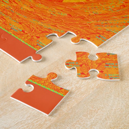 Have a Nice Day  a better Night red Design Jigsaw Puzzle