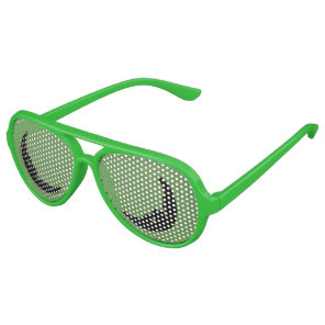 Have a Nice Day & a Better Night Text Art Design Aviator Sunglasses
