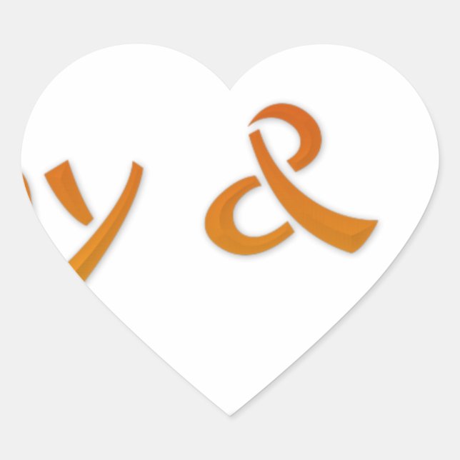 Have a Nice Day & A Better Night Text Art Design Heart Sticker (Front)