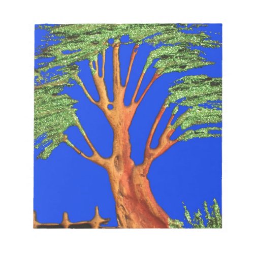 Have a Nice Day African  ECO Blue Sky Acacia Tree  Notepad