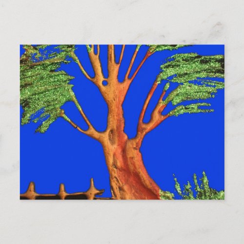 Have a Nice Day African  ECO Blue Sky Acacia Tree  Postcard