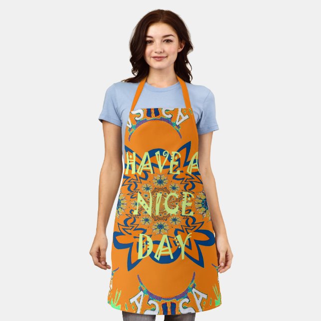 Have a Nice Day and a Better Night All-Over Print  Apron (Worn)