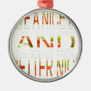 Have a Nice Day and a Better Night Art Print Metal Ornament