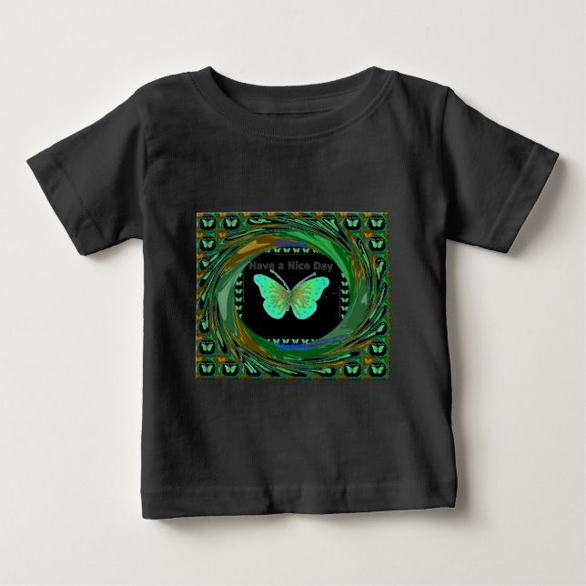 Have a Nice Day and a better night butterfly.png Baby T-Shirt (Front)