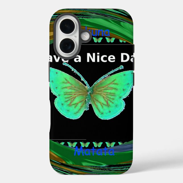 Have a Nice Day and a better night butterfly.png Case-Mate iPhone Case (Back)