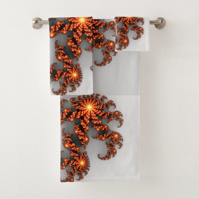 Have a Nice Day and a Better Night Fractal   Bath Towel Set (Insitu)