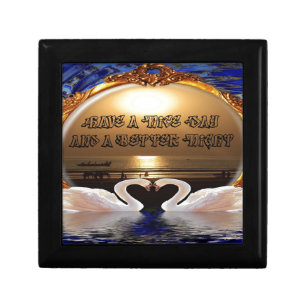 Have a Nice Day and a Better Night Text Quote Jewelry Box