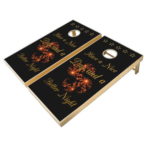 Have a Nice Day and a Better Night With Gratitude Cornhole Set