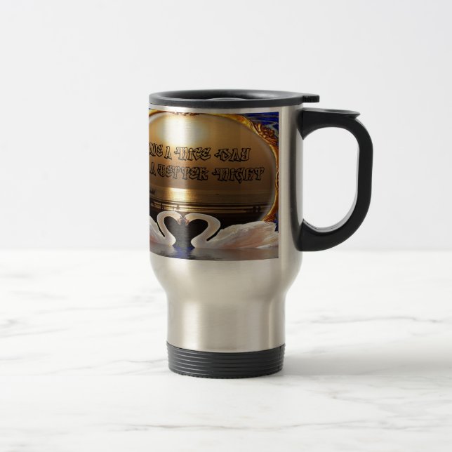 Have A Nice day and a Nice Night.silver Travel Mug (Right)