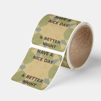 Have a Nice Day & Better Night Art Print Sticker Roll